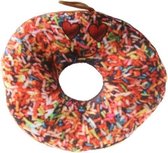 knuffel donut junior 15 cm pluche bruin hagel