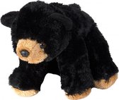 knuffel beer junior 20 cm pluche bruin/zwart