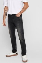 Only & Sons Jeans Onsloom Black Washed Dcc 0447 Noos 22010447 Black Denim Mannen Maat - W38 X L30