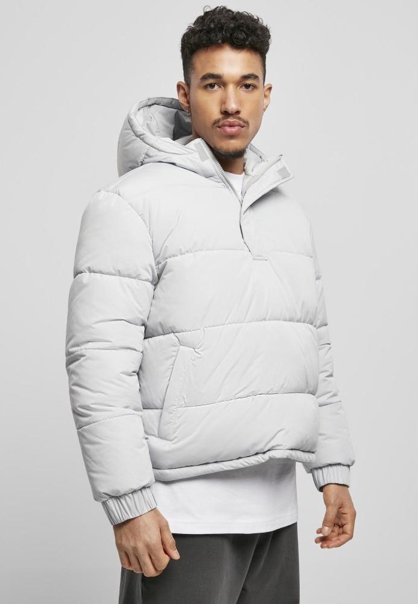 Urban Classics Hooded Cropped Pullover Jas S Grijs
