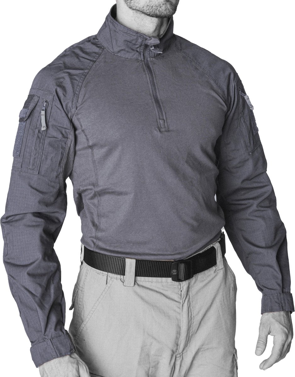 EU-TAC Combat Shirt - Ubac- Militair Shirt- Tactical Combat Shirt - Airsoft - Airsoft Shirt - Militaire kleding- Stone Grey - Grey - Grijs - Maat XL