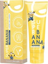 Super Banana Minions tandpasta 75 ml - Happybrush - Voor kinderen vanaf 6 jaar - Tegen tandbederf