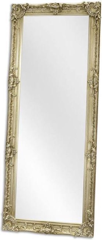 Spiegel - Zilveren spiegel - Groot, Zilver - 199 cm hoog