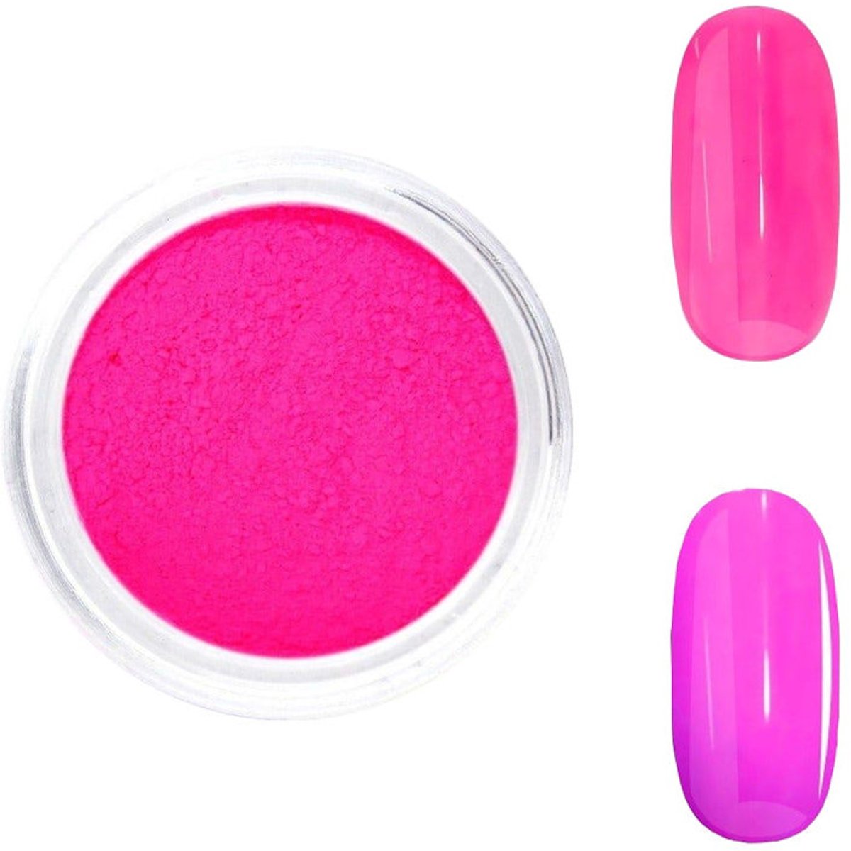 DRM Nageldecoratie Poeder UV Neon Roze #09
