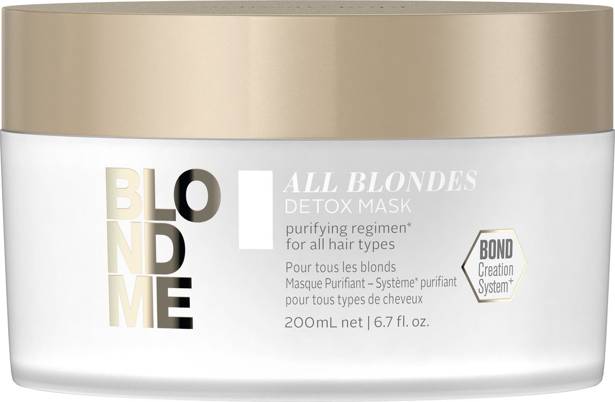 Haarmasker Schwarzkopf Blondme Detox Keratine