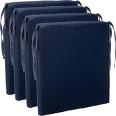 stoelkussens eetkamer - Brandsseller Seat Cushion Plain Colours with 4 Cord Straps for a Secure Hold(WK 02130)