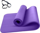 Yogamat Dik - Zinaps Yoga Mat, 10 mm dikke yogamat, fitness, sportmat, yogamat, antislip gymnastiek mat voor vrouwen, mannen, 183 cm x 61 cm (WK 02130)