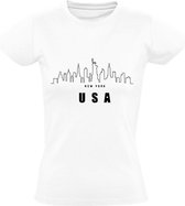 New York Dames t-shirt | USA | Amerika | Wit