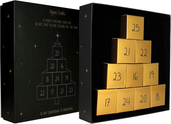 Sojakaarsen - Adventskalender- in luxe giftbox - Geur: Winter Glow