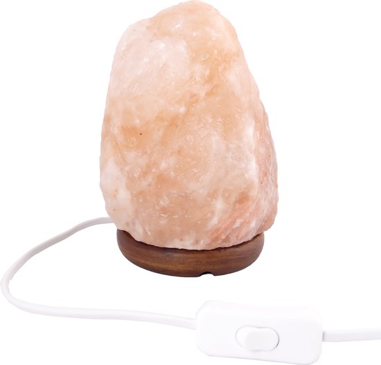 Lampe à sel - Ampoule électrique en cristal de sel de l'Himalaya (faite à  la main)