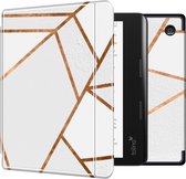 iMoshion Ereader Cover / Hoesje Geschikt voor Kobo Sage / Tolino Epos 3 - iMoshion Design Slim Hard Case Bookcase - Wit / White Graphic
