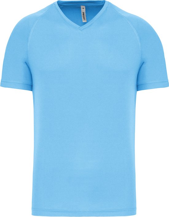 Herensportshirt 'Proact' met V-hals Sky Blue - XXL