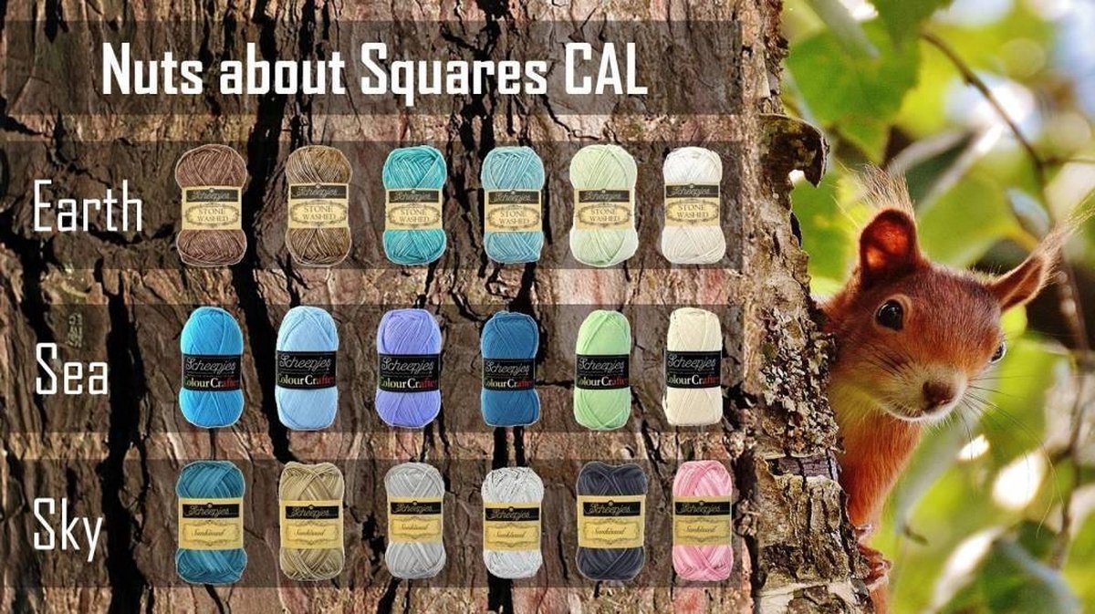 Nuts about squares CAL Earth Kit