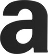 Huisnummer toevoeging letter 'A' zwart, 110 mm