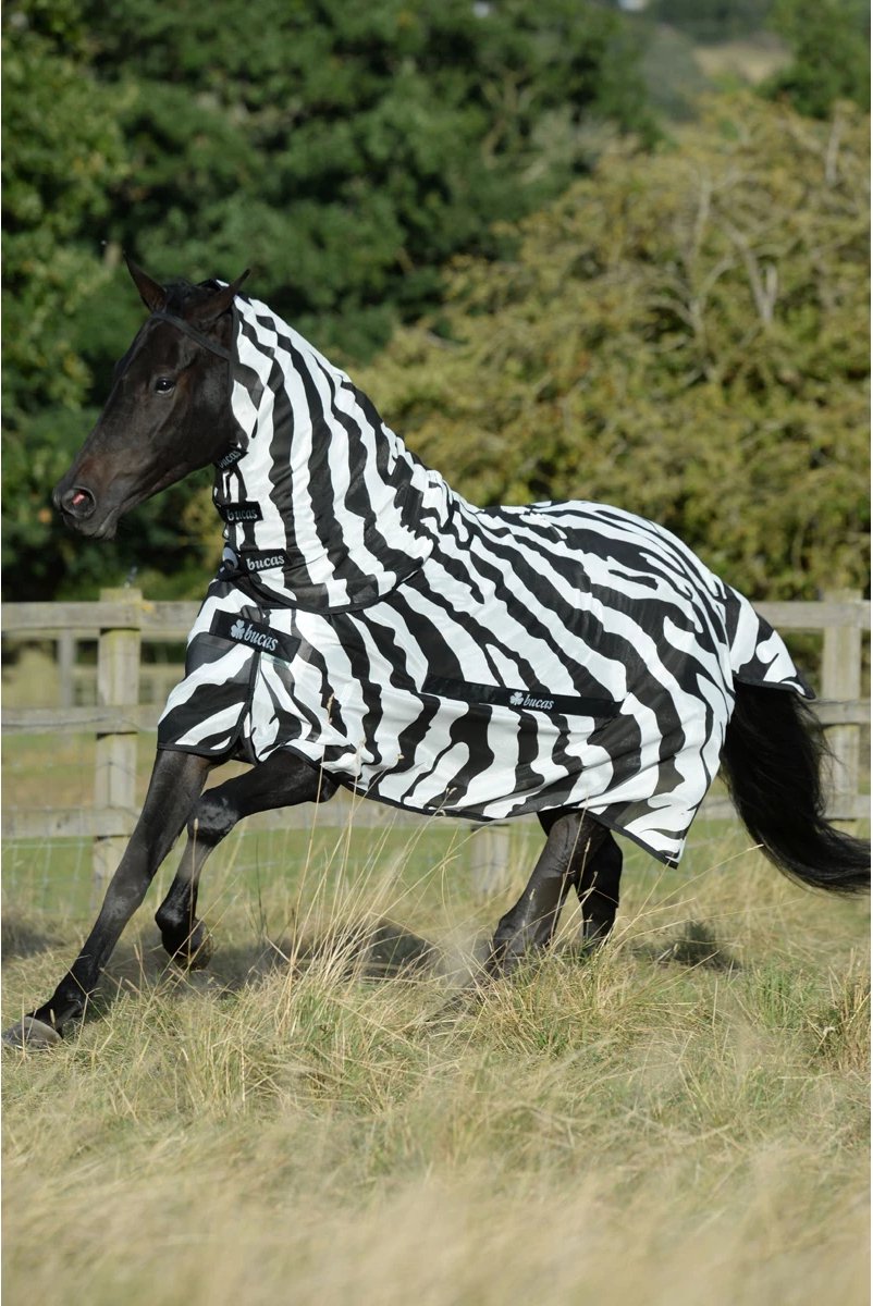 vliegendeken Zebra Combo met buikflap - Paardensport