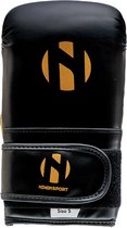 Nihon bokszakhandschoenen (gym bag gloves) | Zwart / Goud (Maat: L)