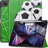 Solidenz TriFold Cover iPad Air 5 / Air 4 / iPad Pro 11 pouces - Voetbal