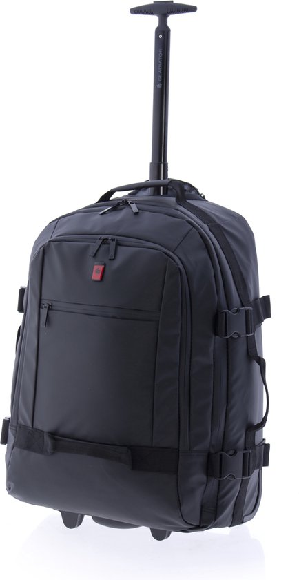 Gladiator Polar Handbagage Laptop Rugzak Trolley - 55 cm - 14 inch - Zwart