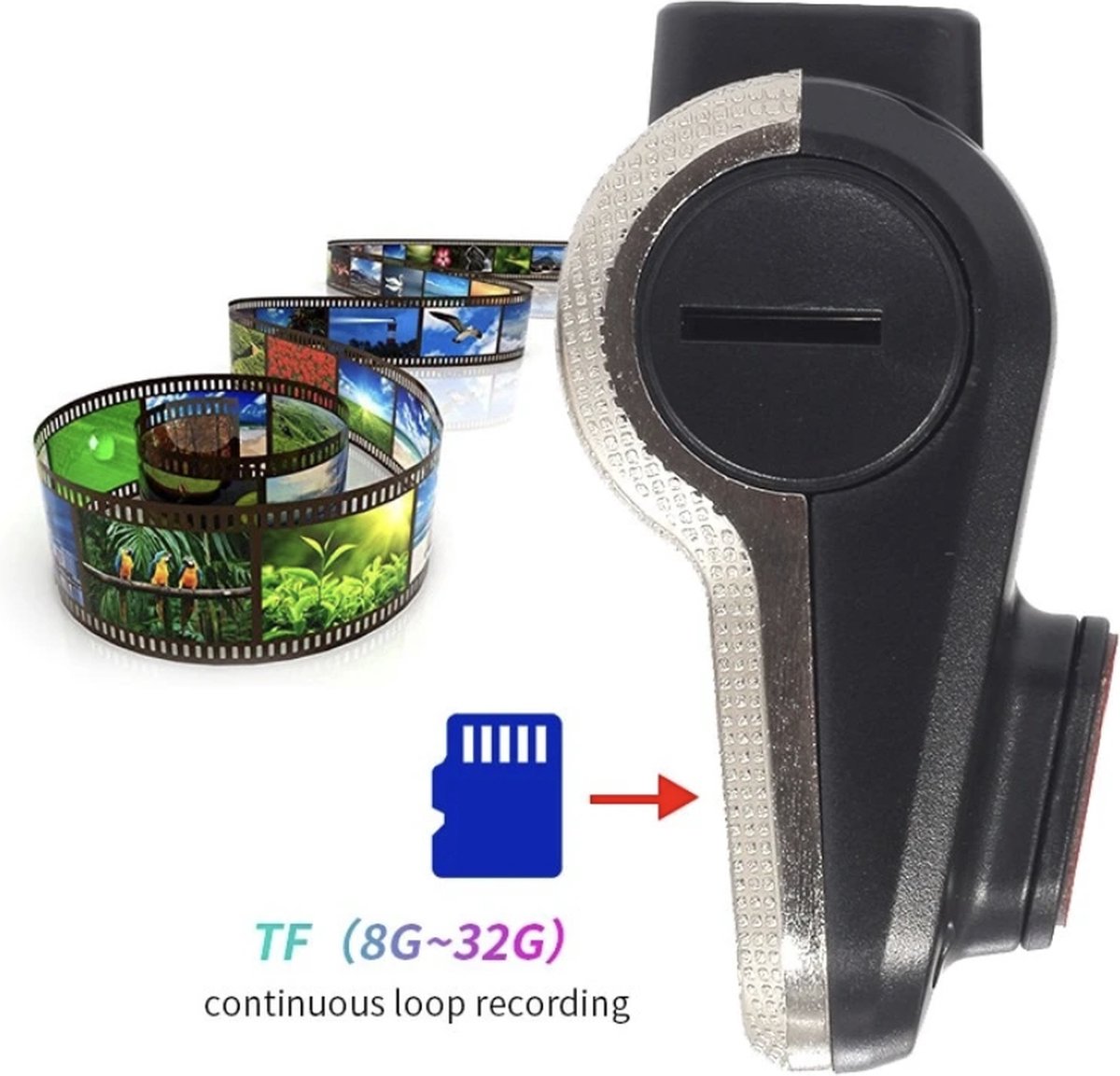 Dashcam voor auto - Dashboard camera - Voorcamera Auto - USB ADAS DVR - FULL HD 1080P – foto 2