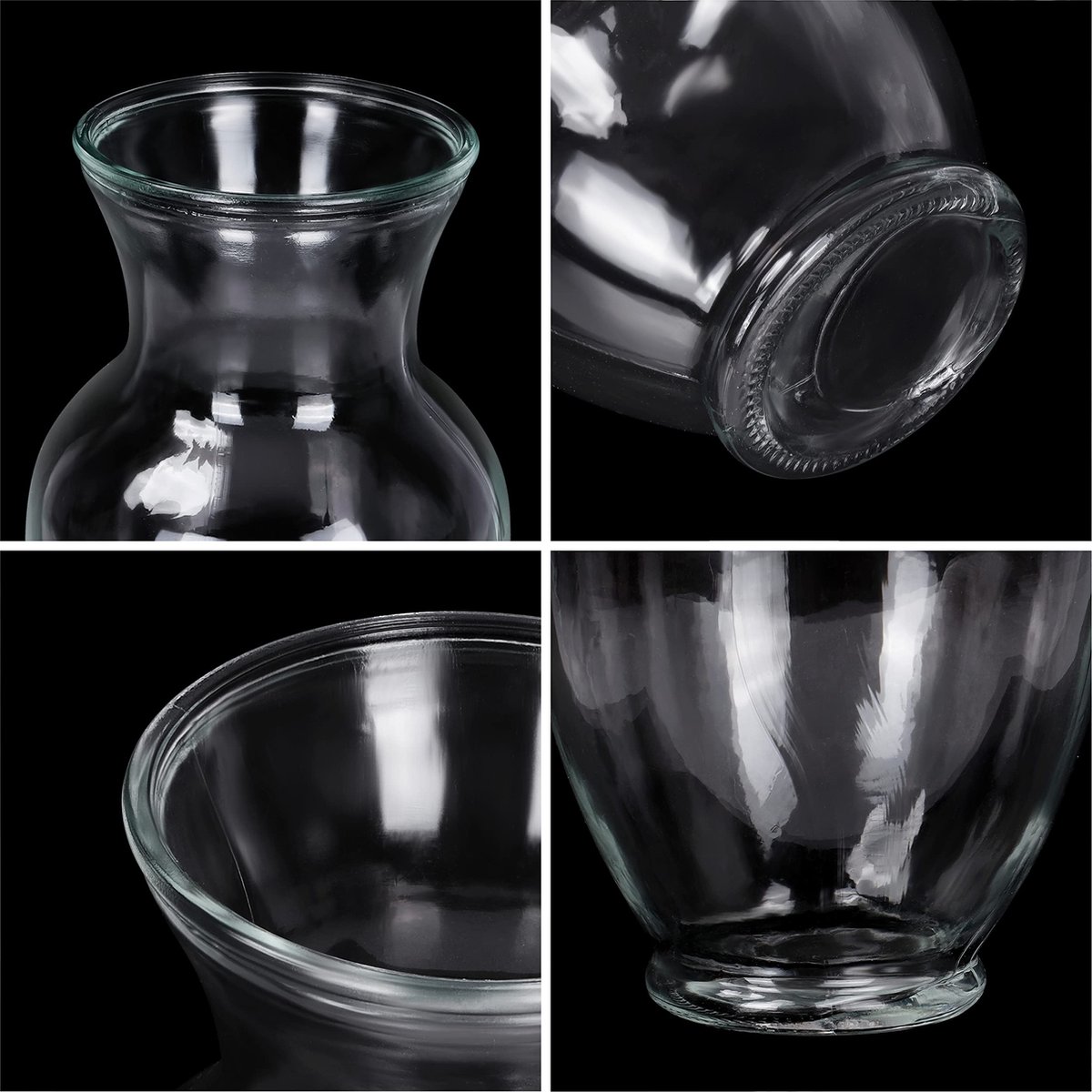 Belle Vous Grand Vase En Cristal Transparent - 28cm De Haut - Vase  Cylindrique En... | bol.