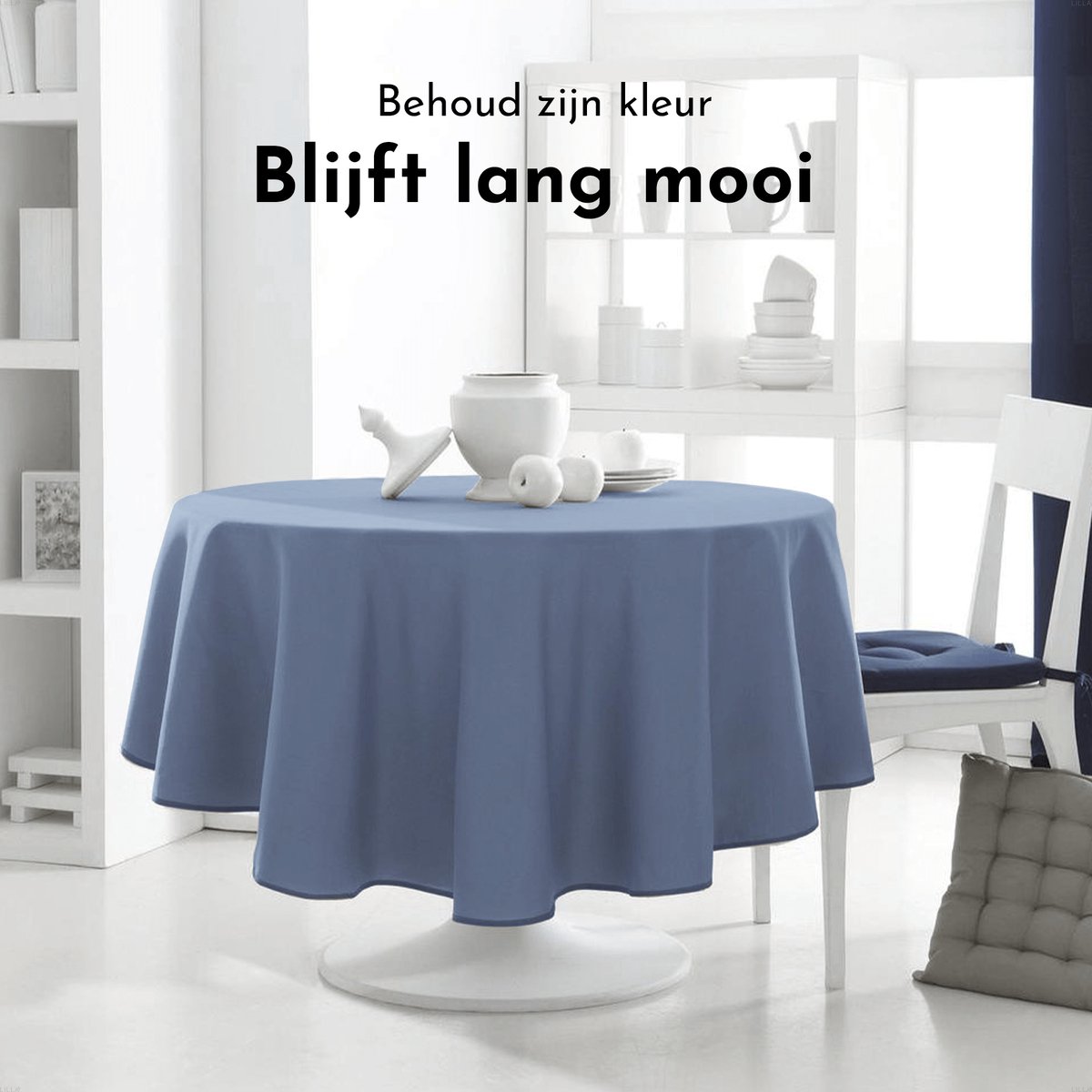 Today tafelkleed - 180x180 / Denim - Tafellaken - Tafellinnen