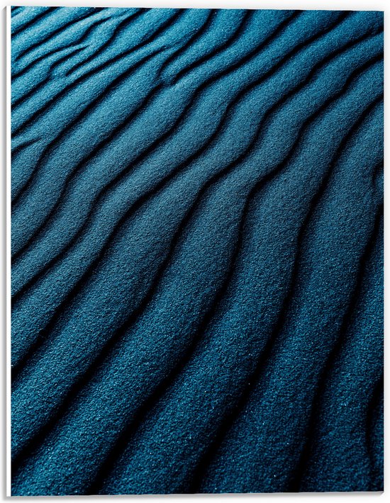 PVC Schuimplaat- Patroon van Blauwe Kleine Banen - 30x40 cm Foto op PVC Schuimplaat