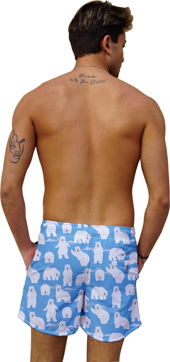 Miami Beach | Hoogwaardige Kwaliteit Zwemshort | Zwembroek | Beachshort | Heren | Sneldrogend | | 186 Turquoise — afbeelding 4