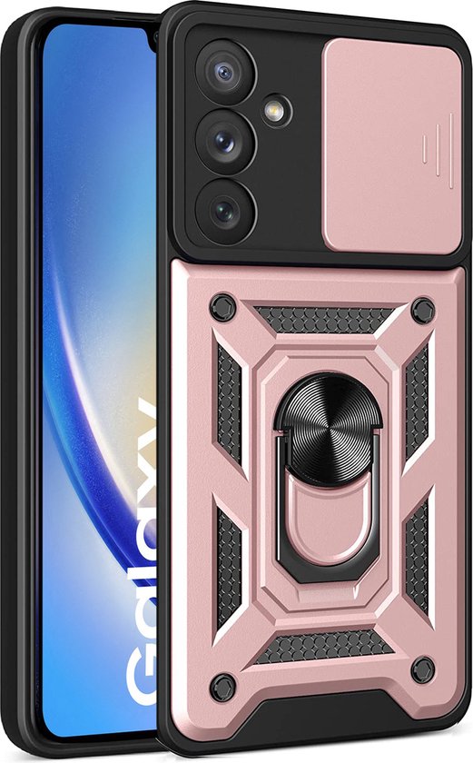 Samsung Galaxy Z Flip 3 Hoesje met ringhouder Rosé goud - koop online