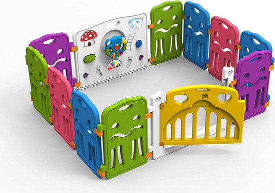 baby grondbox -Babybox, speelplaats, groot activiteitencentrum met antislip van LIONELO — afbeelding 3