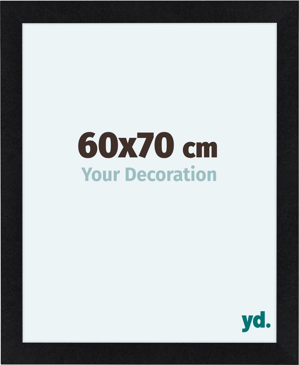 yd. Your Decoration - Fotolijst 60x70 cm - MDF - Zwart Mat - Como