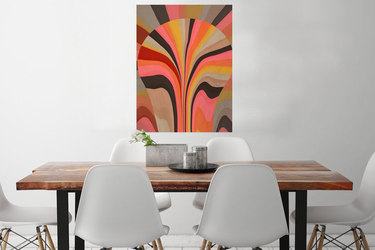 Poster Abstract -Kunst - Vormen - 60x80 cm