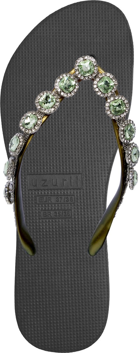 Uzurii Beatrix Teenslippers - Dames - Zwart - Maat 37/38