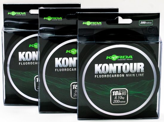 Korda Kontour Fluorocarbon Mainline - 15lb - 200m - Transparant van Korda — afbeelding 5