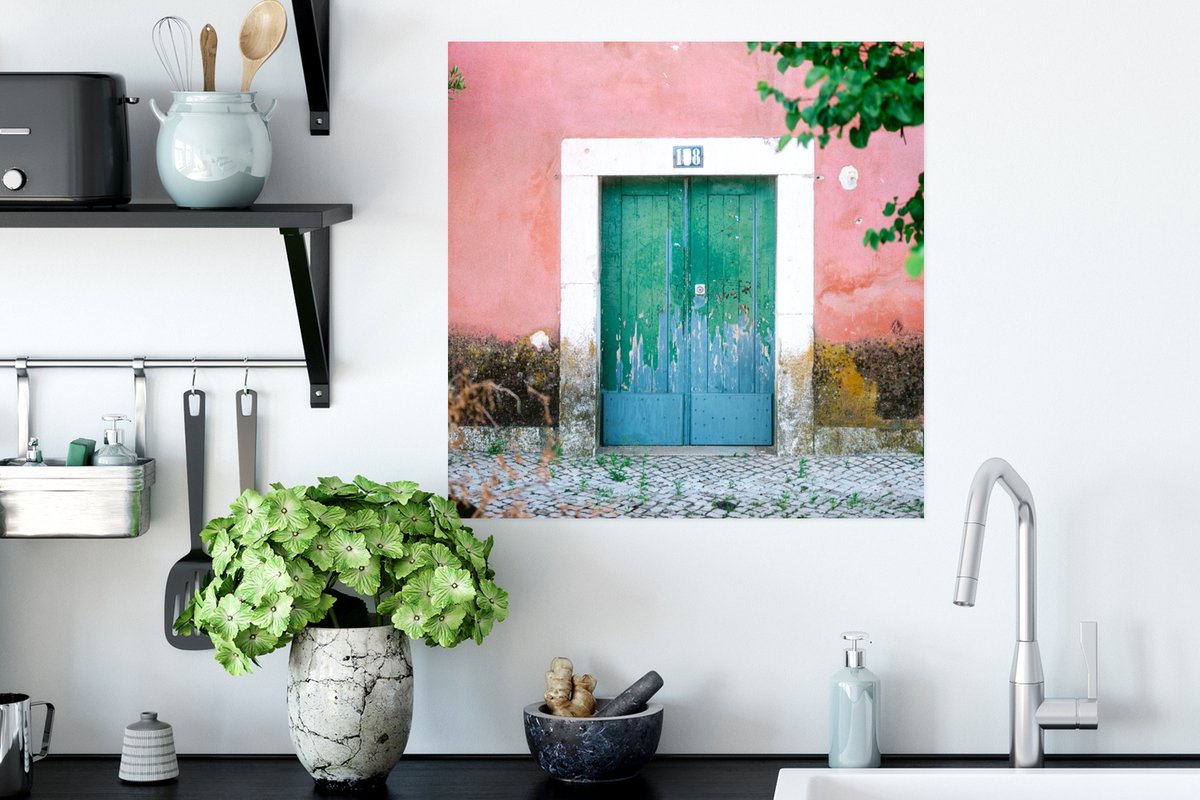 Deur - Groen - Roze - Verf