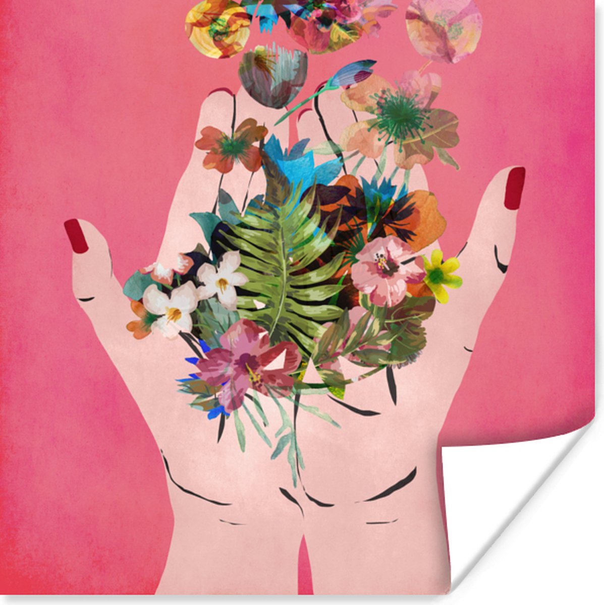 Bloemen - Abstract - Roze - Kunst