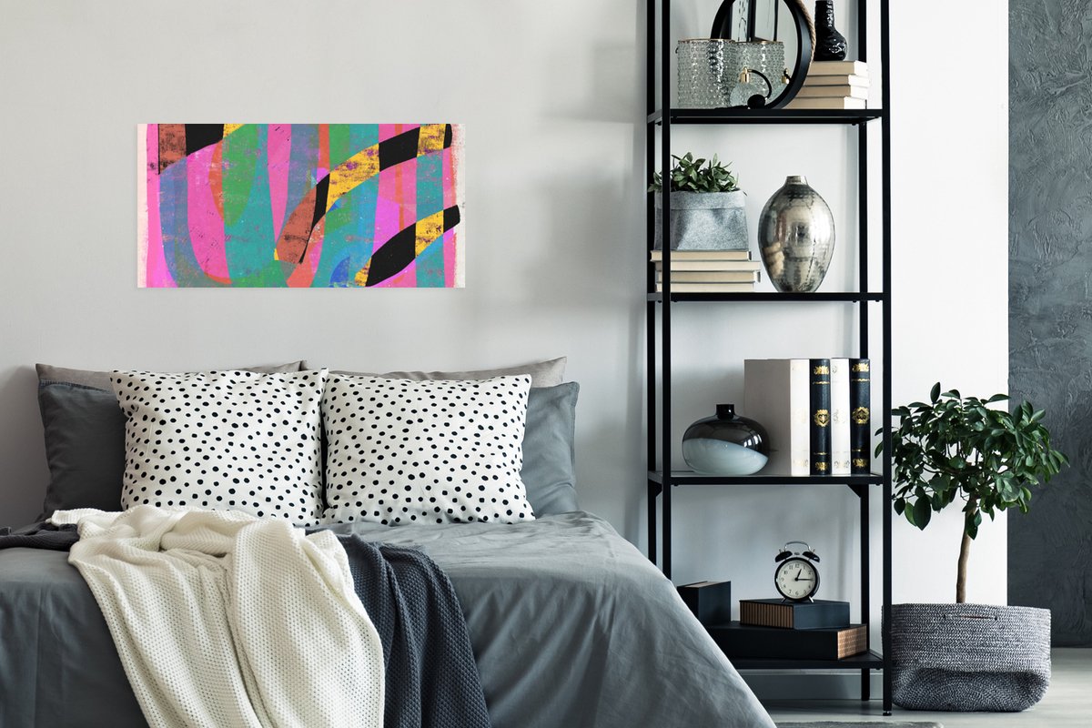 Abstract - Kleuren - Roze - Groen - Kunst