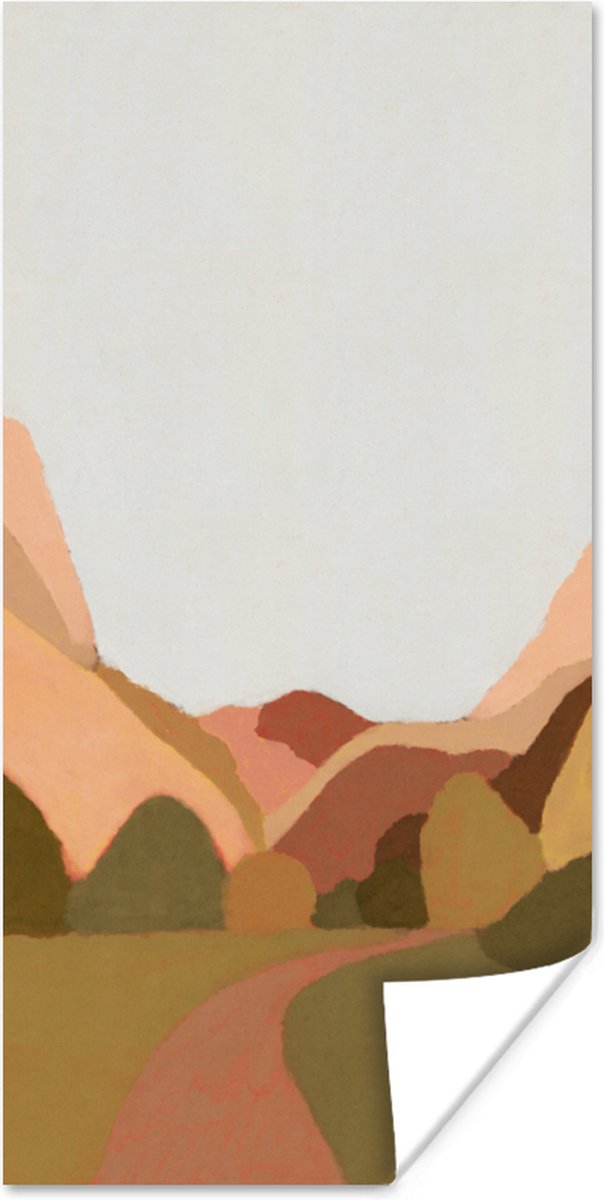 Poster Natuur - Landschap - Abstract - Kunst - 40x80 cm