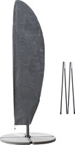 Nature - Tuinmeubelhoes - Beschermhoes voor parasol - H260 x Ø54-Ø32 / Ø33-Ø20cm - met koord en ritssluiting