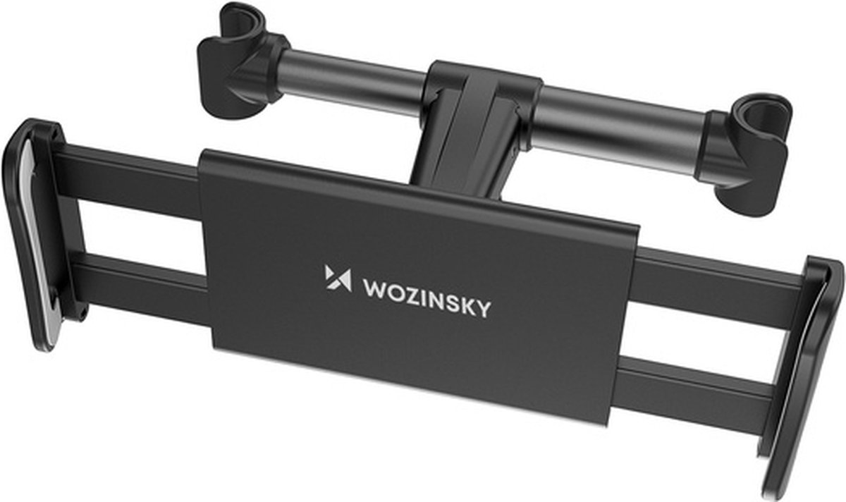 Wozinsky Verstelbare Tablet of Telefoon Hoofdsteunhouder met Hanger Zwart