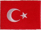 Strijkapplicatie 8x6cm vlag Turkije