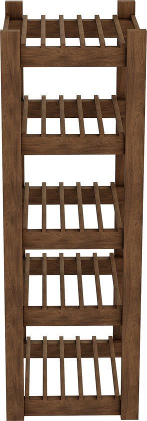 en.casa] Wandrek Ösel 60x23,5x63,5 cm houtkleurig donker
