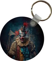 Sleutelhanger - Clown - Horror - Kleding - Portret - Plastic - Rond - Uitdeelcadeautjes