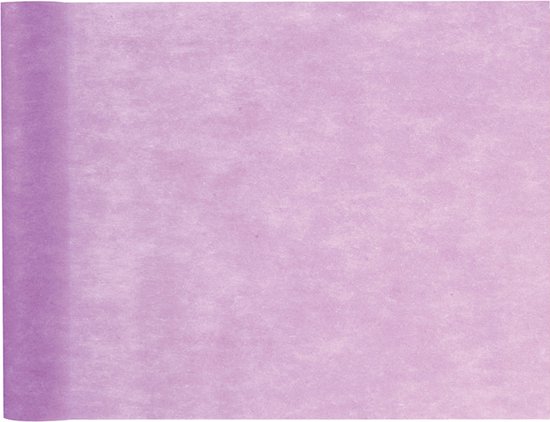 Santex Tafelloper op rol - lila paars - 30 cm x 10 m - non woven polyester  | bol.com