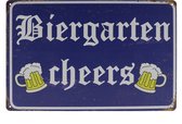 Wandbord – Mancave – Biergarten - Oktoberfest – Vintage - Retro - Wanddecoratie – Reclame bord – Restaurant – Kroeg - Bar – Cafe - Horeca – Metal Sign - Pin Up Girl - 20x30cm