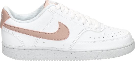 NIKE COURT VISION LOW NEXT NATURE - SNEAKERS - WIT/ROZE - DAMES - Maat 37.5
