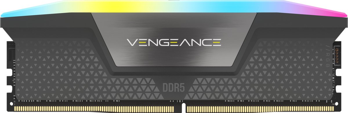 Corsair Vengeance RGB - Geheugen - DDR5 - 32 GB: 2 x 16 GB - 288-PIN - 6000 MHz / PC5-48000 - CL36 - 1.35V - Voor AMD EXPO - Overclock PMIC - zwart