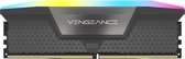 Corsair Vengeance RGB - Mémoire - DDR5 - 32 GB: 2 x 16 GB - 288-PIN - 6000 MHz / PC5-48000 - CL36 - 1.35 V - Pour AMD EXPO - Overclock PMIC - noir