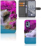 Wallet Bookcase Nokia X30 Telefoonhoesje Waterval