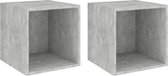 vidaXL-Wandkasten-2-st-37x37x37-cm-spaanplaat-betongrijs