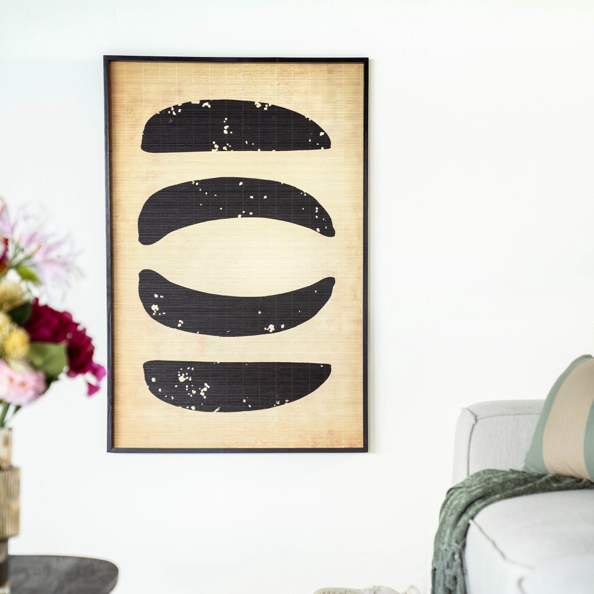 Wanddecoratie Kyoto large - zwart | BY-BOO